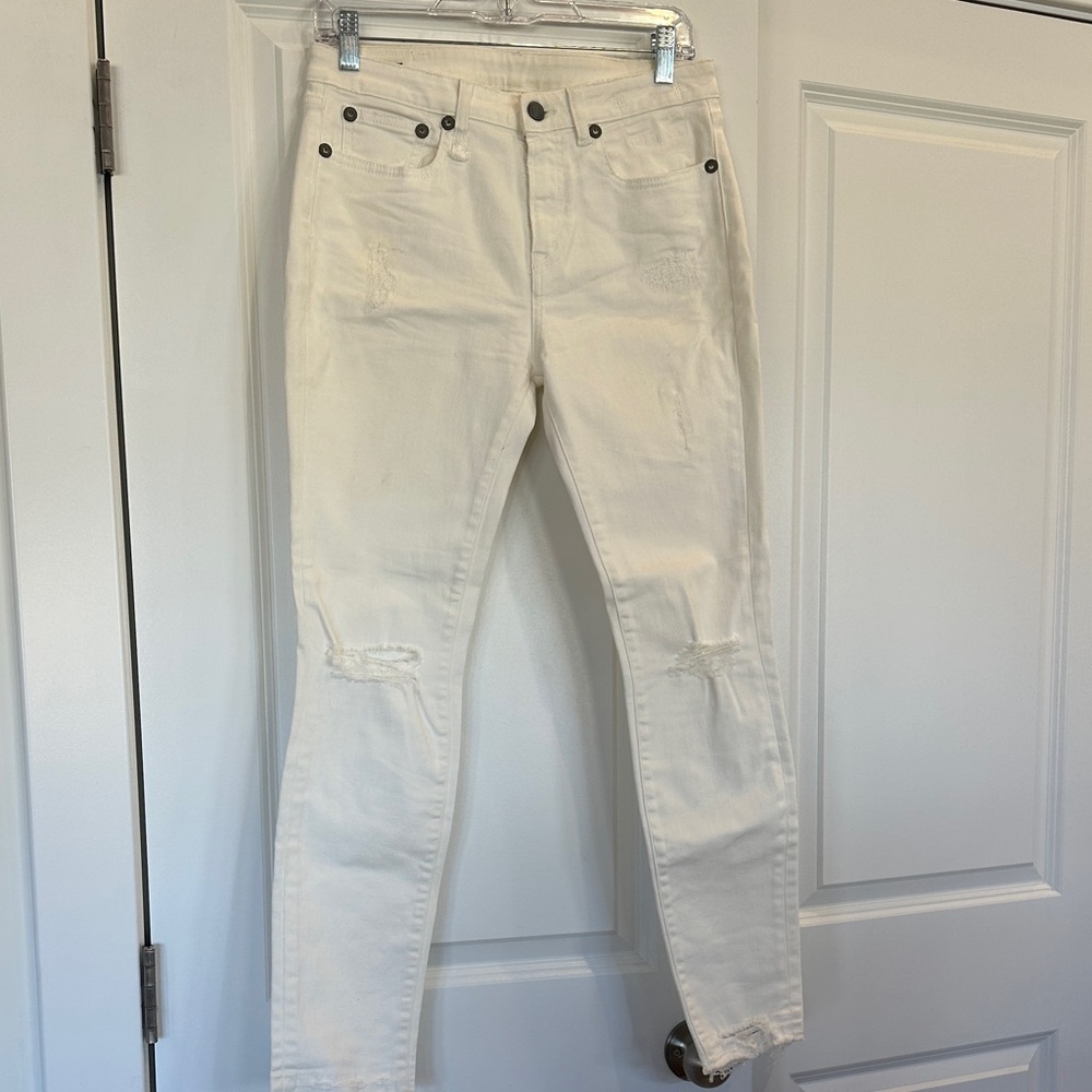 R13 Cream Italian-Made Jeans